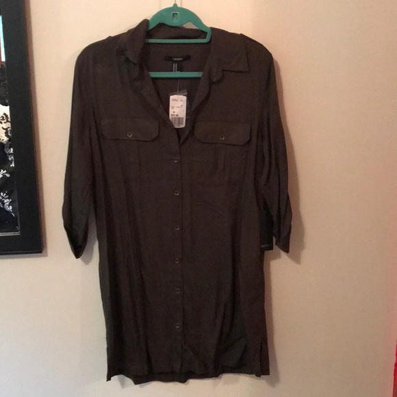 Olive Green Dress - Picture 2 of 4